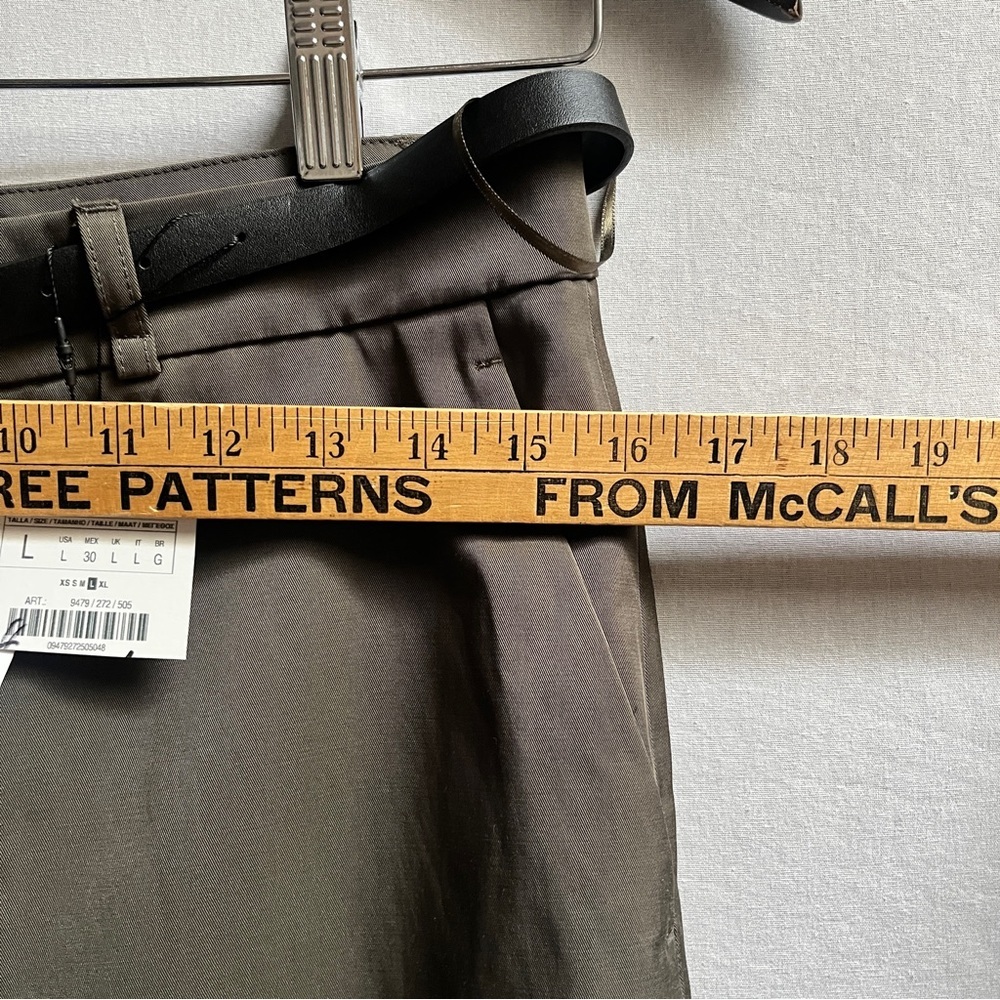 NWT Zara Collection belted trousers Sz L - Picture 10 of 13